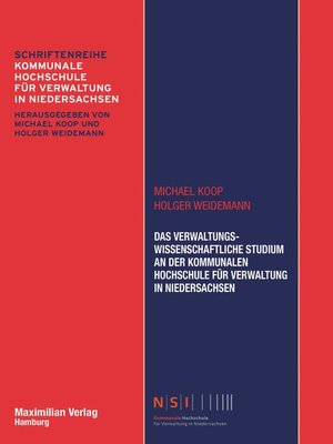 cover image of Das Verwaltungswissenschaftliche Studium an der Kommunalen Hochschule für Verwaltung in Niedersachsen